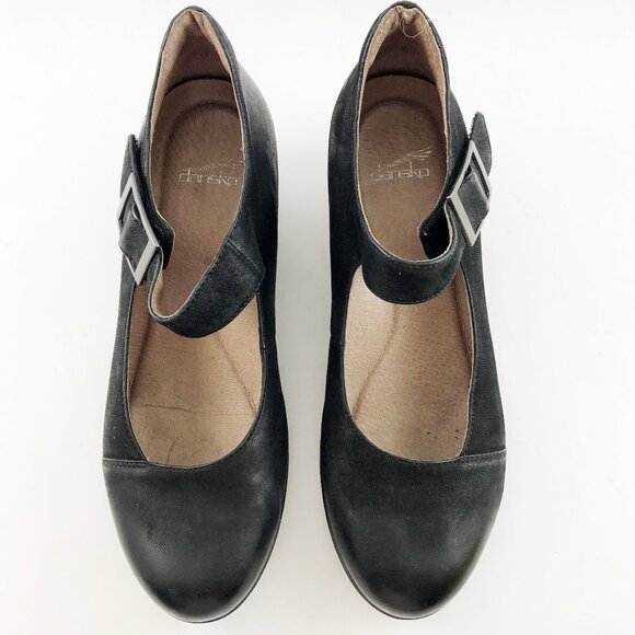 DANSKO Roxanne Mary Janes 2" Heel in Black 40 EU/9.5-10 US - Picture 2 of 12